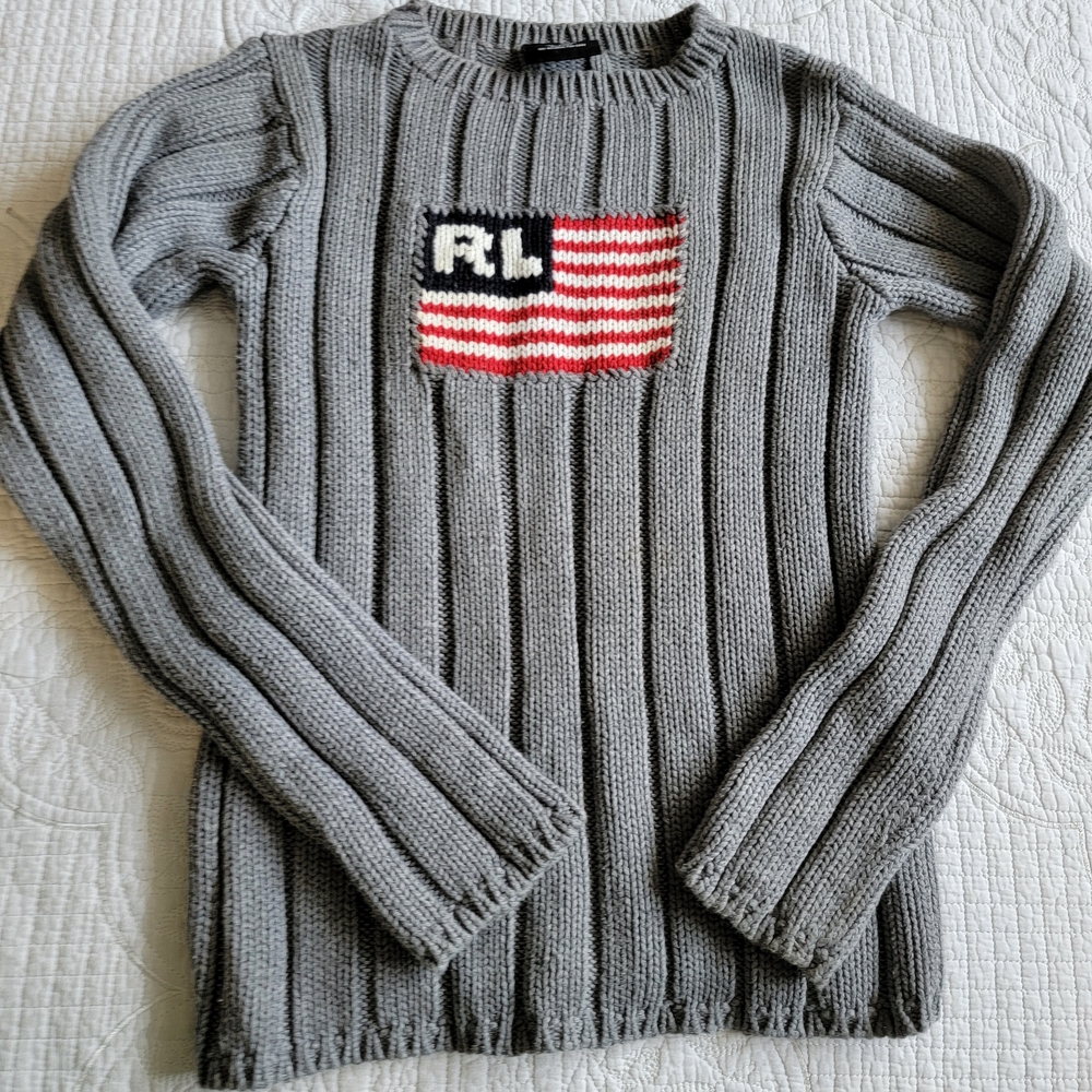Polo by Ralph Lauren Gray  Sweater Size Small